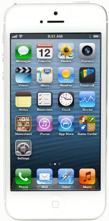 Смартфон Apple iPhone 5 64Gb White & Silver - Челябинск